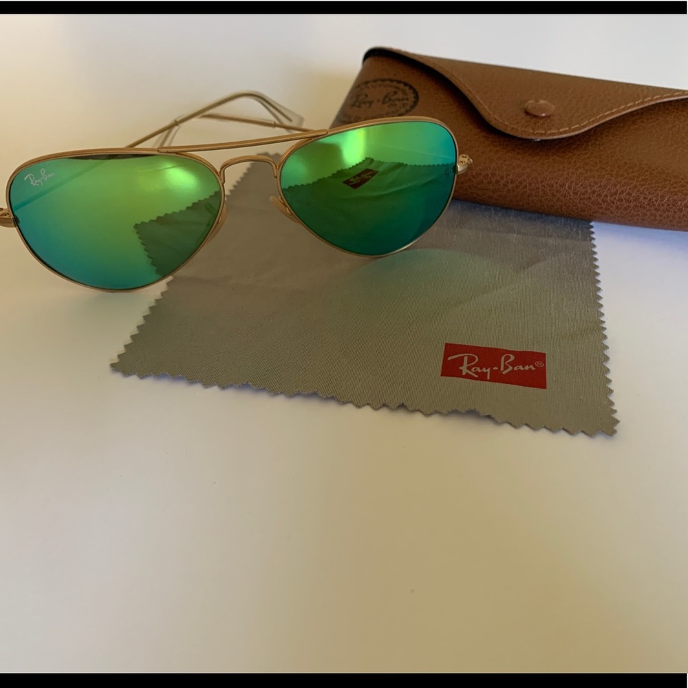 Green Lens Ray • Band Aviators 🕶